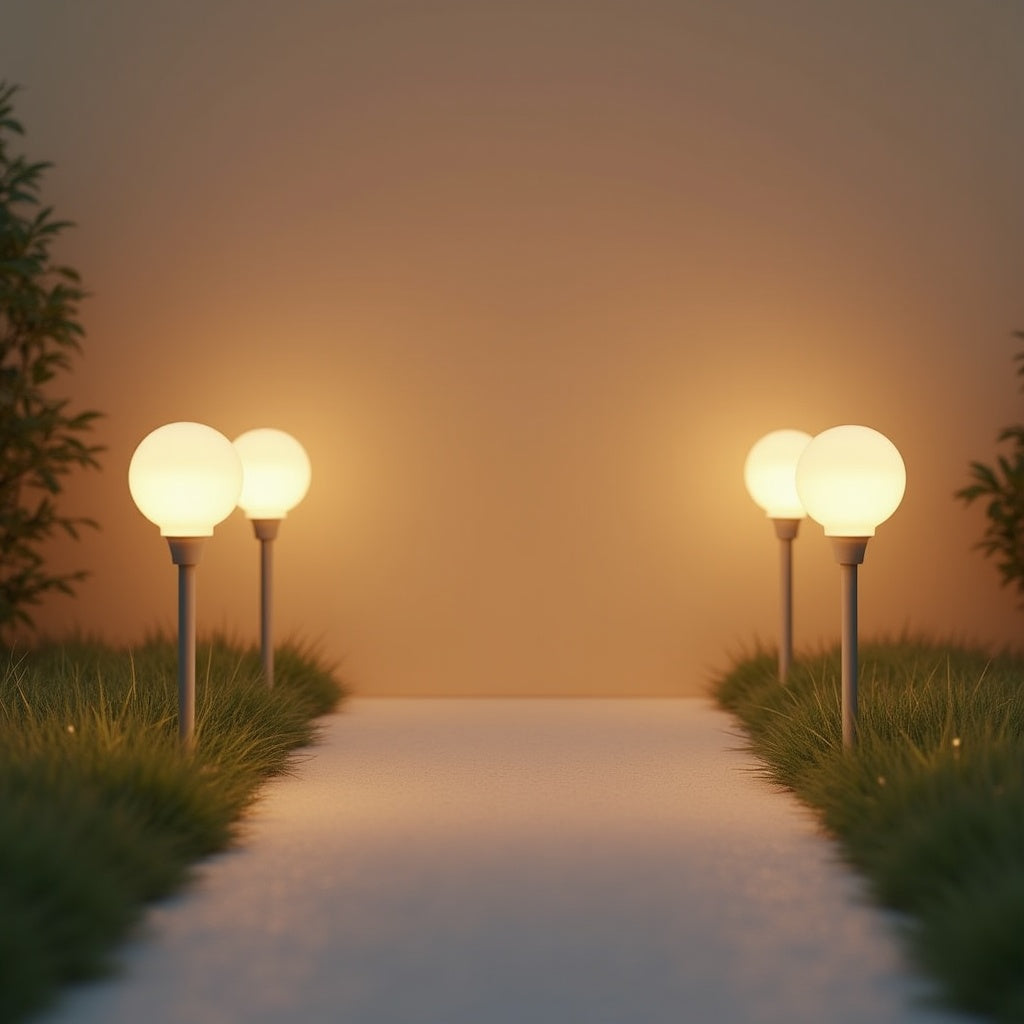Solar Stake Light Set