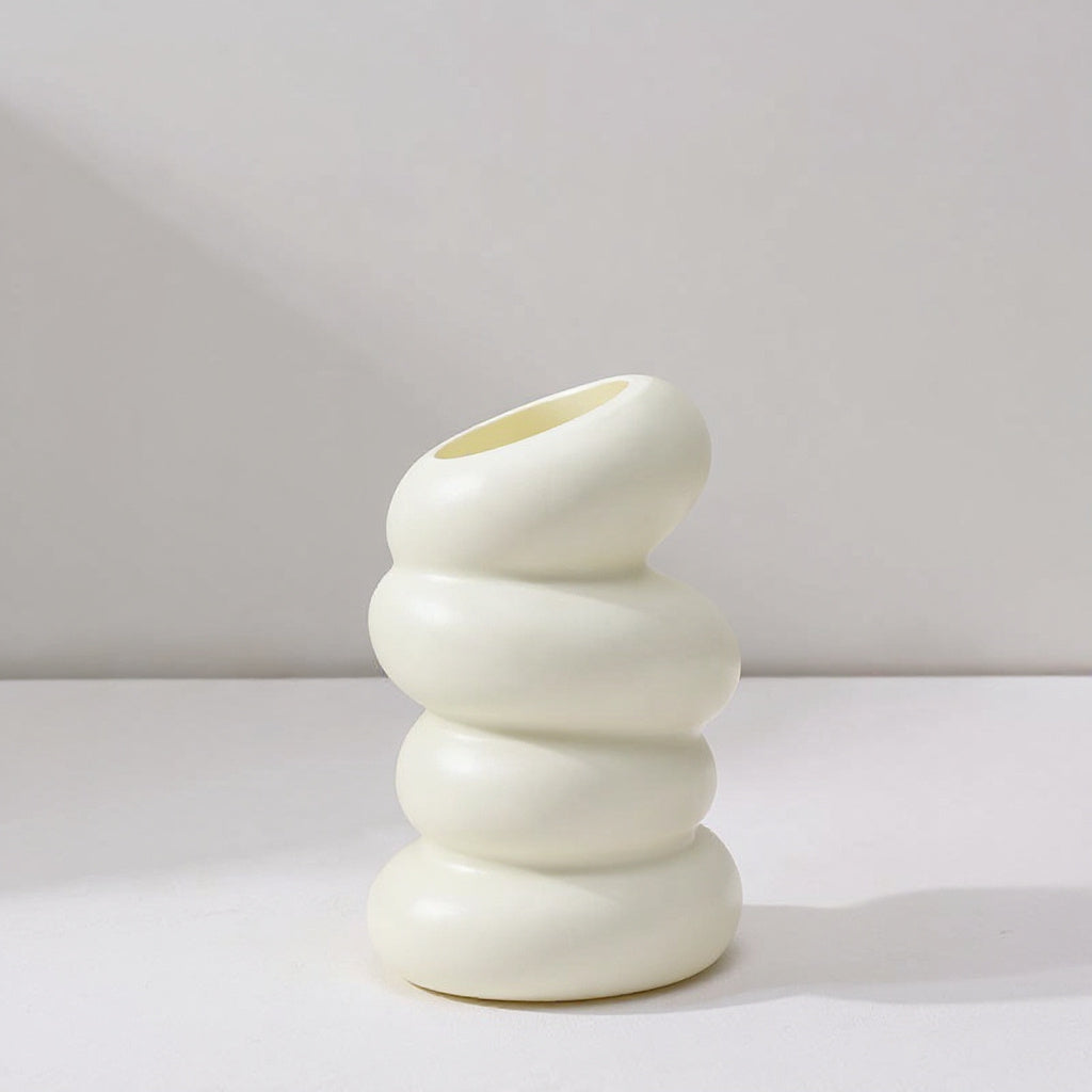 Spiral Vase in White