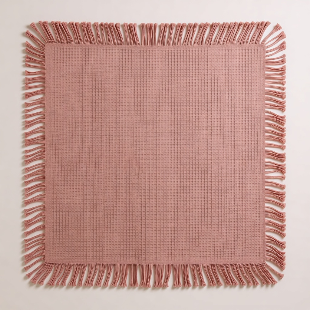 Japanese Waffle Throw shown in full