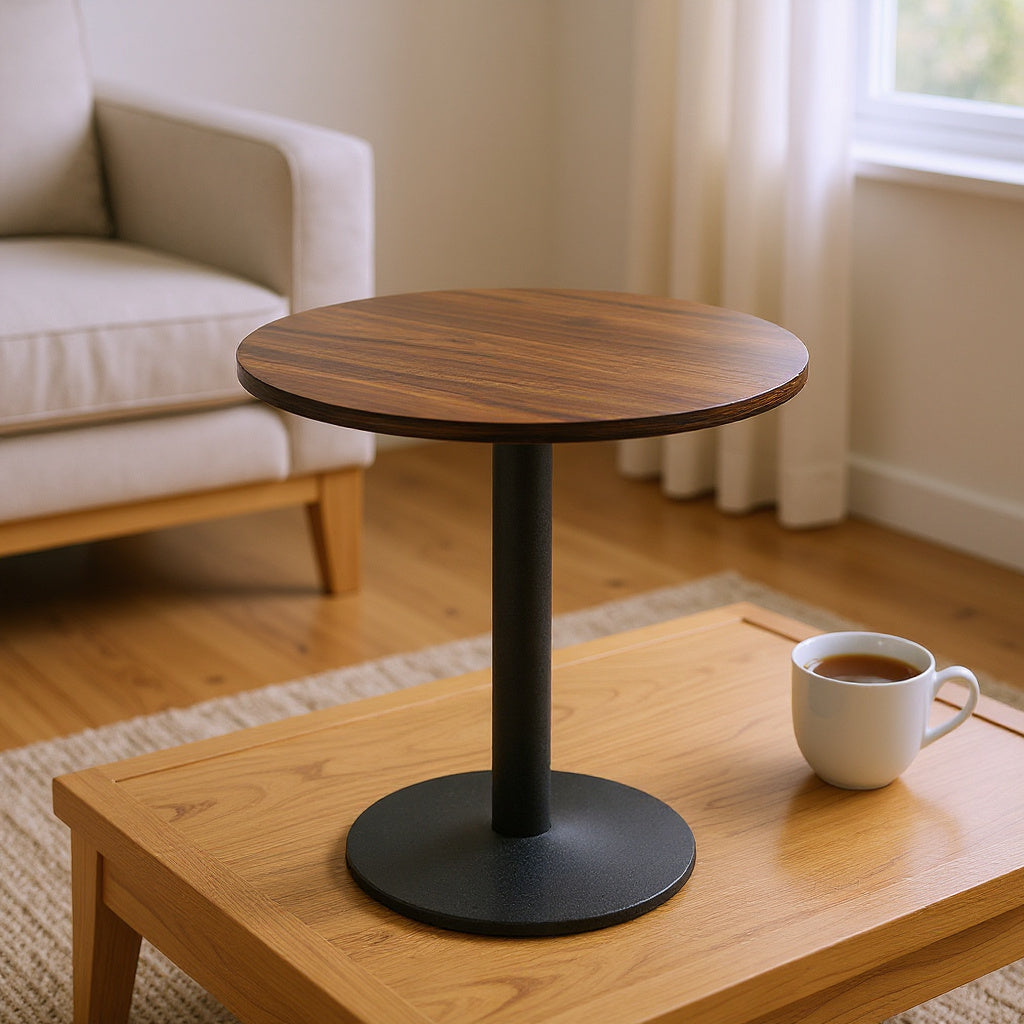 Solid Wood Round End Table