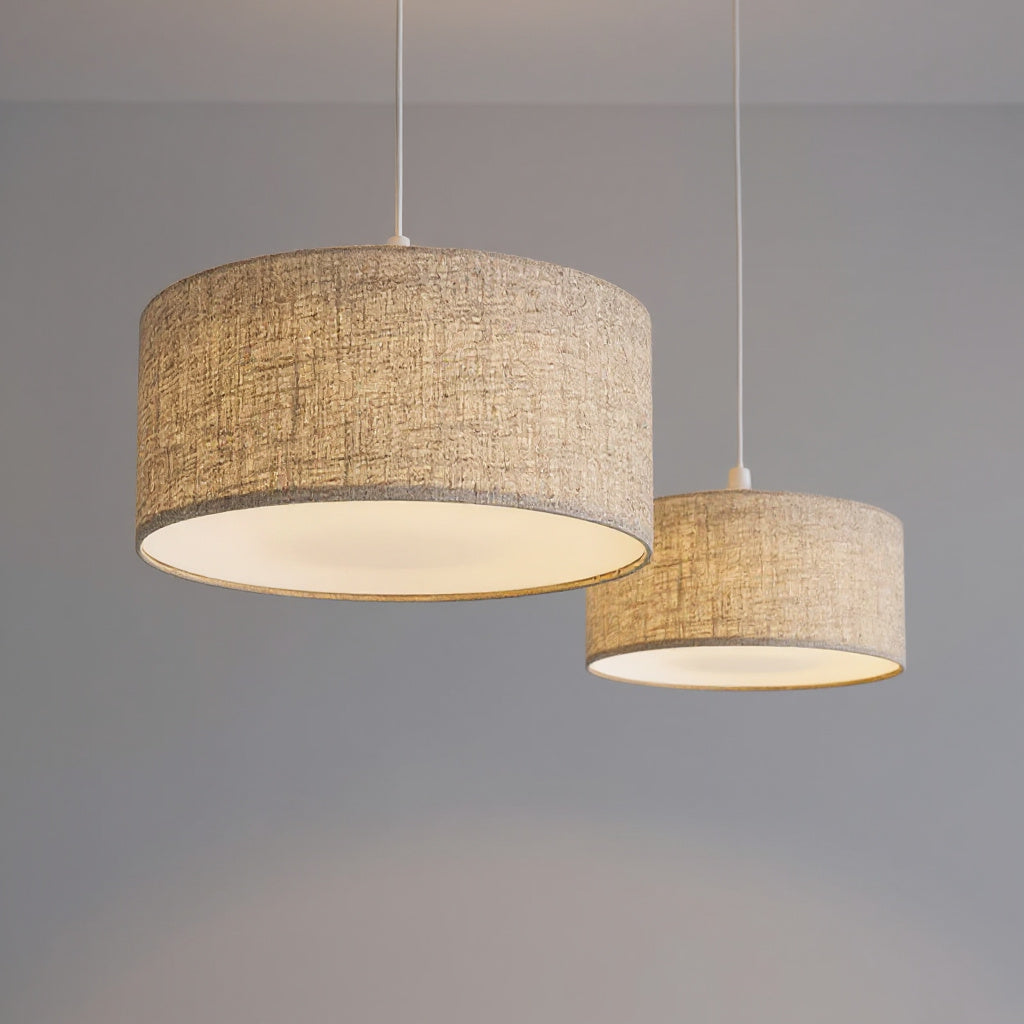 Linen Drum Ceiling Light