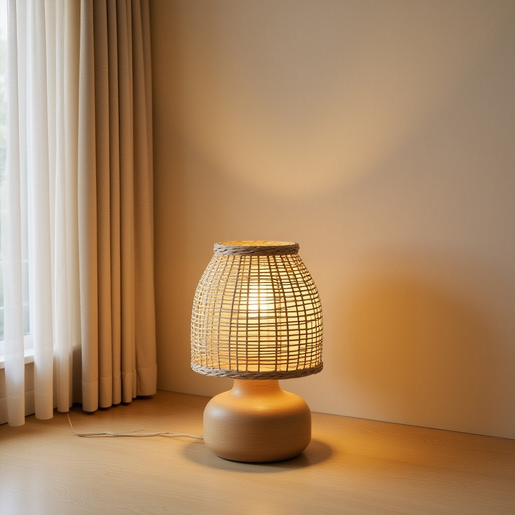 Cesto Rattan Table Lamp