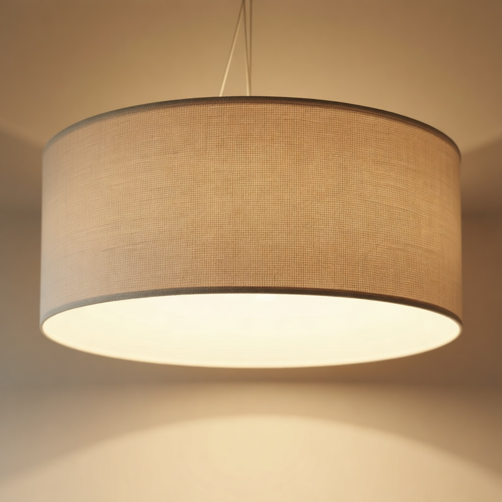 Vela Linen Drum Light