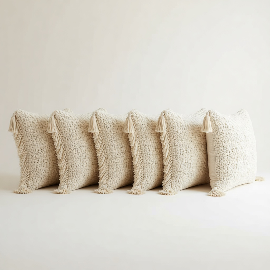 Knitted Cushion shown in full