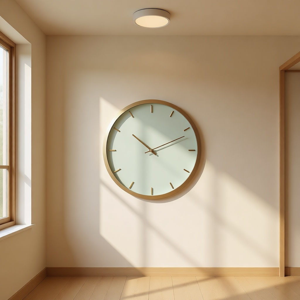 Vetro Glass Face Clock