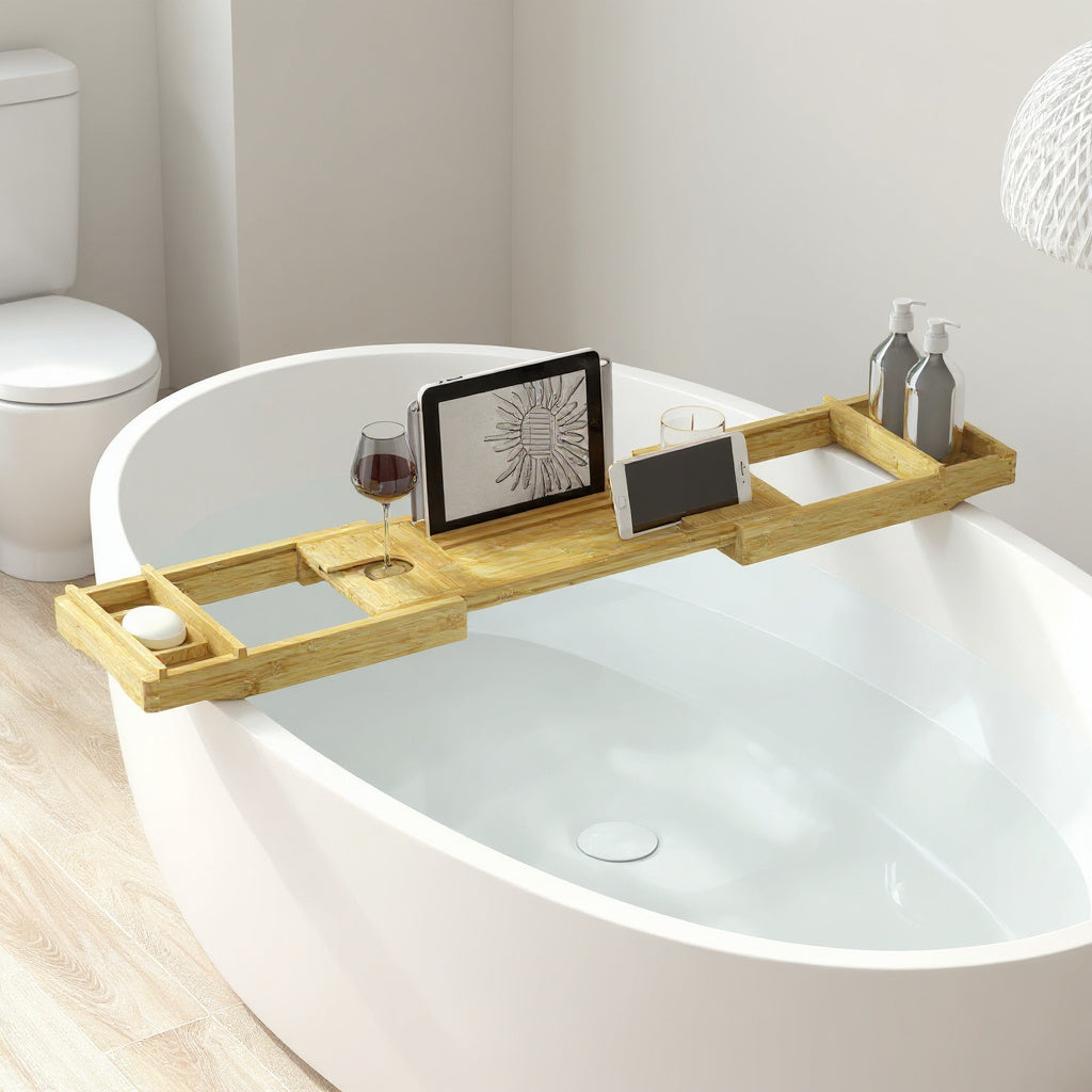 Extendable Bamboo Bath Caddy