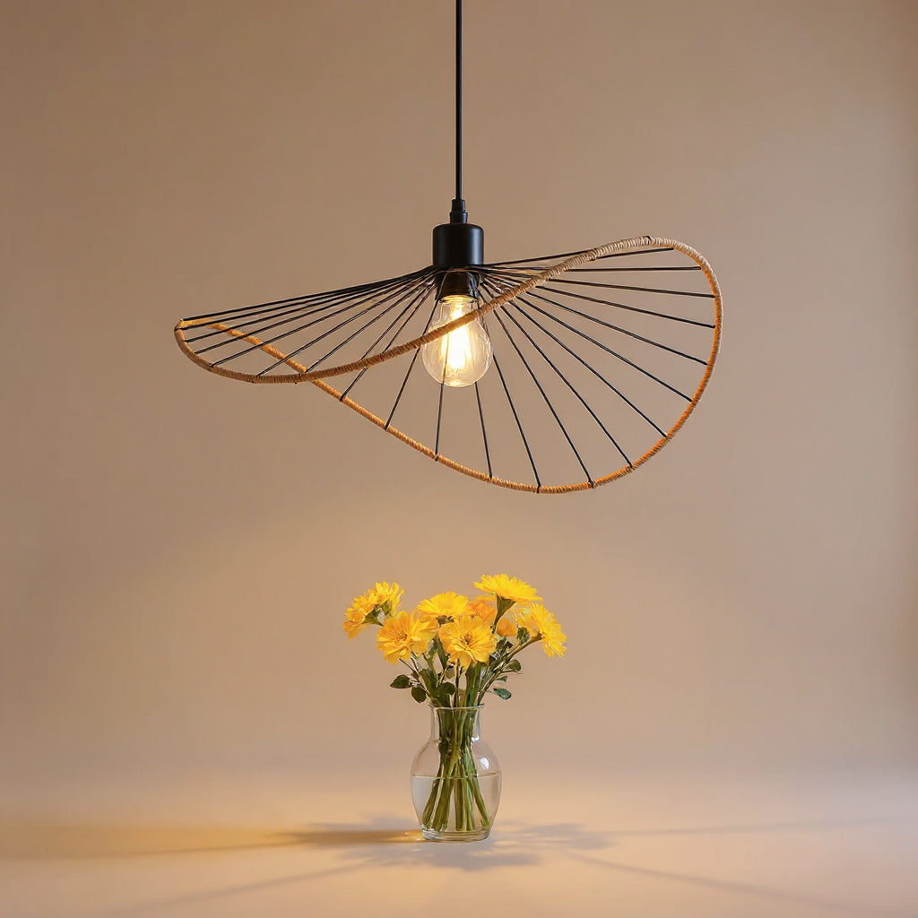 Vintage Rattan Pendant Ø50