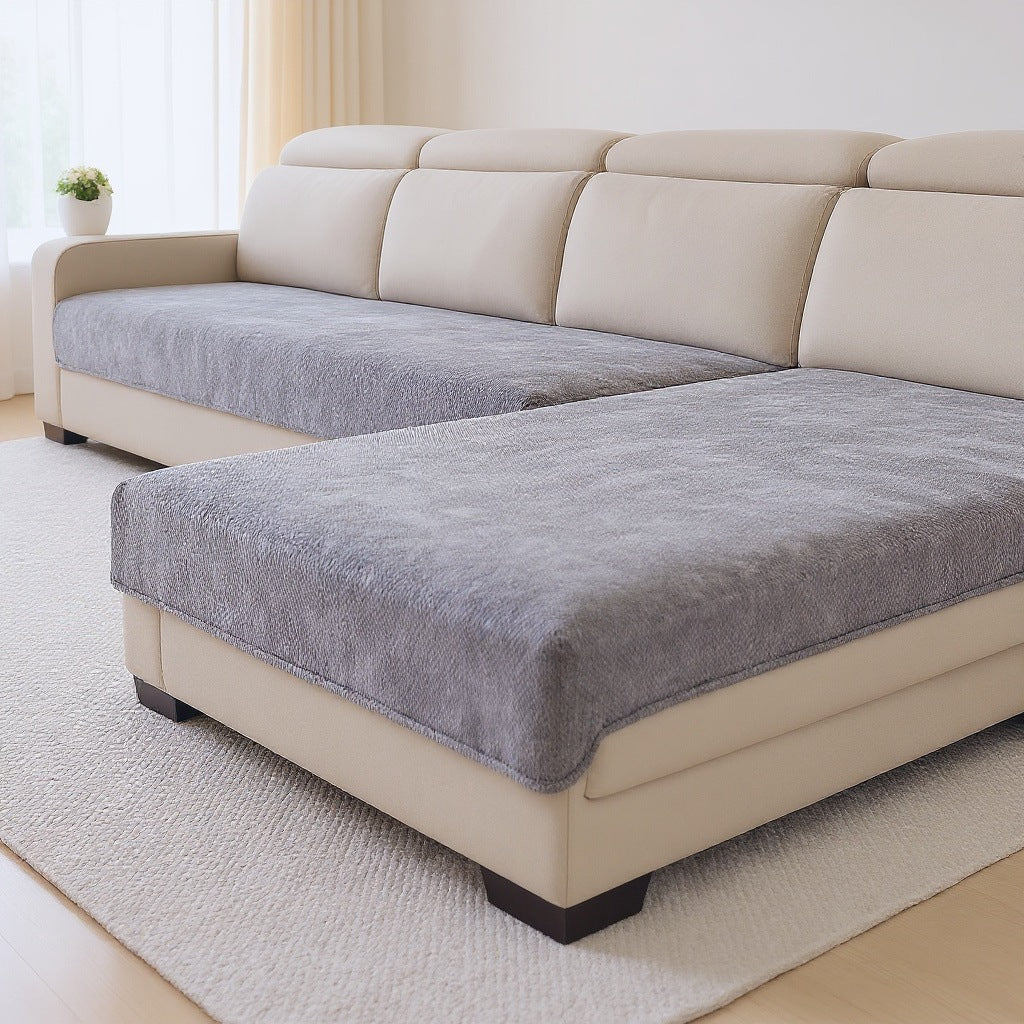 All-season chenille throw cover