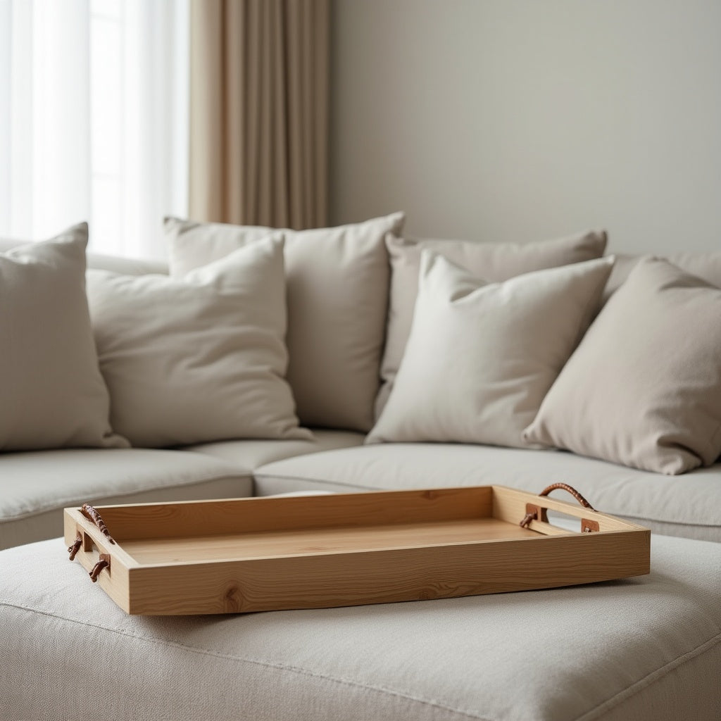 Bordo Rimmed Coffee Tray