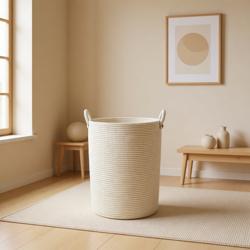 Cotton Rope Laundry Basket