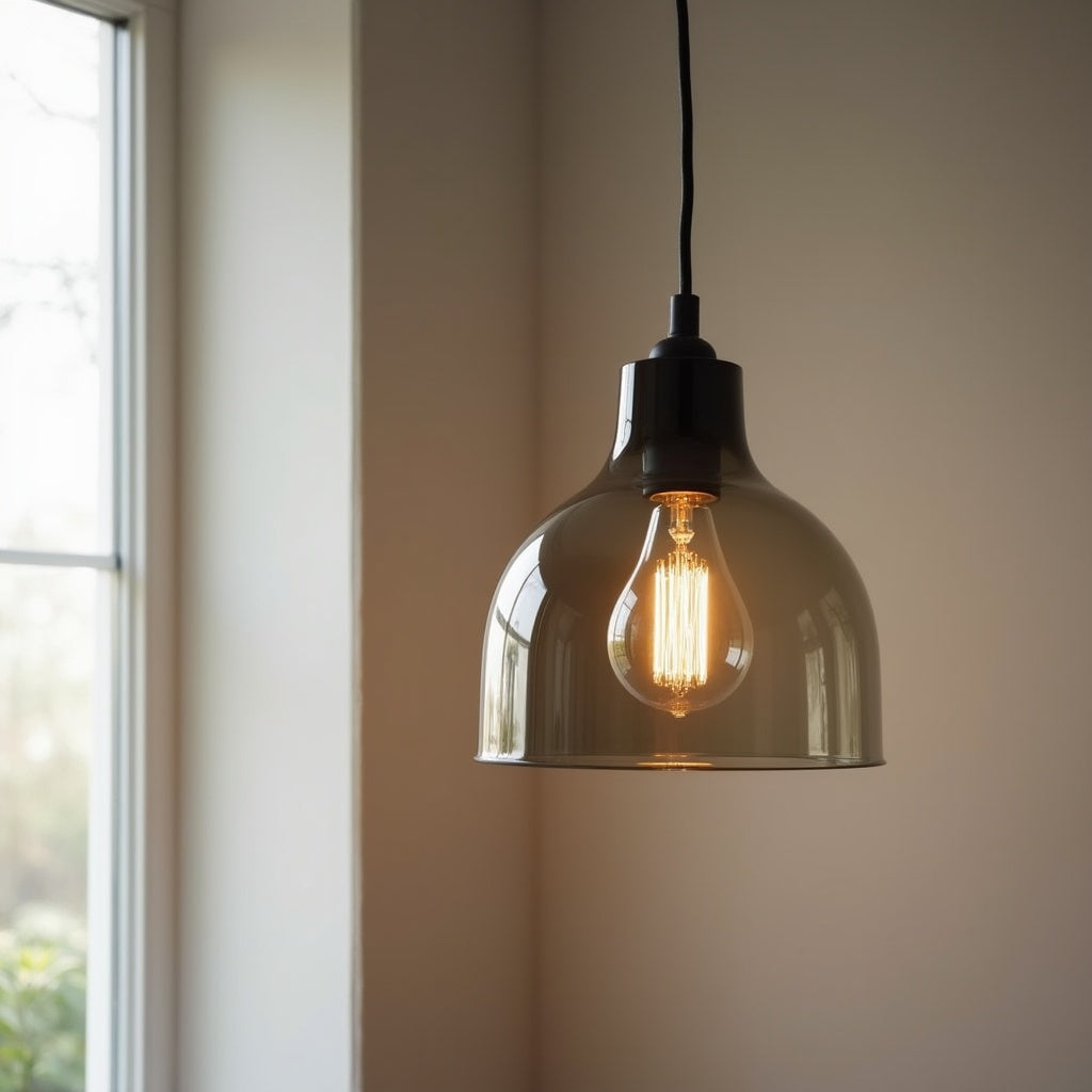 Vetro Smoked Glass Pendant