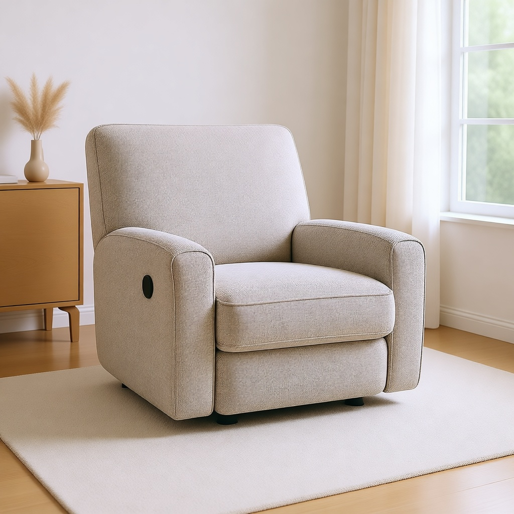 Stretch Linen-Look Armchair Cover