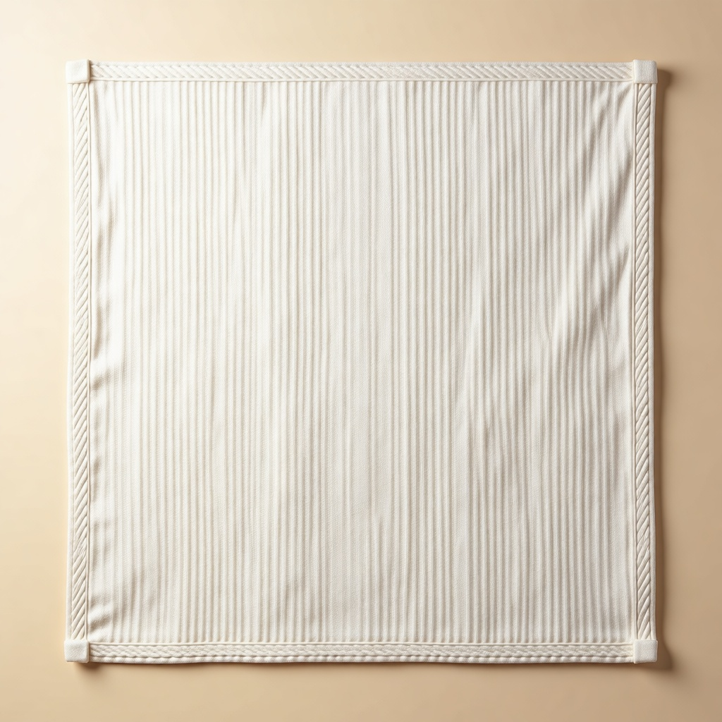 Nube Ribbed Bath Sheet shown in full