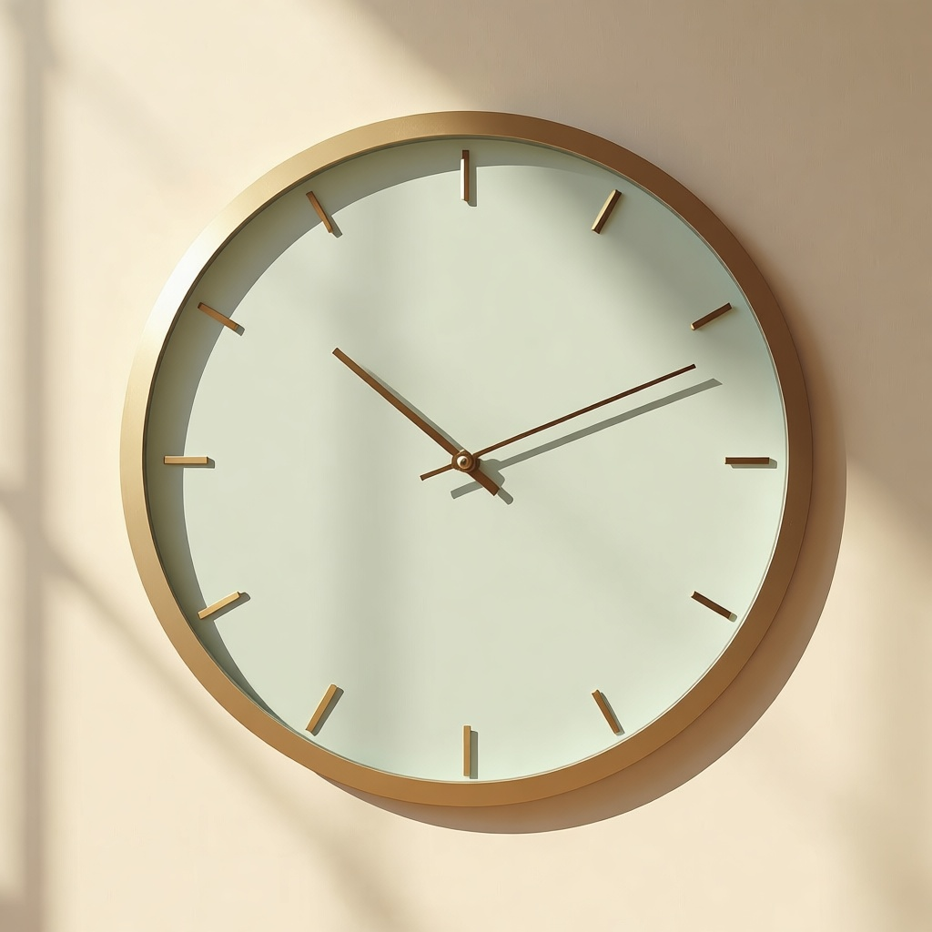 Vetro Glass Face Clock