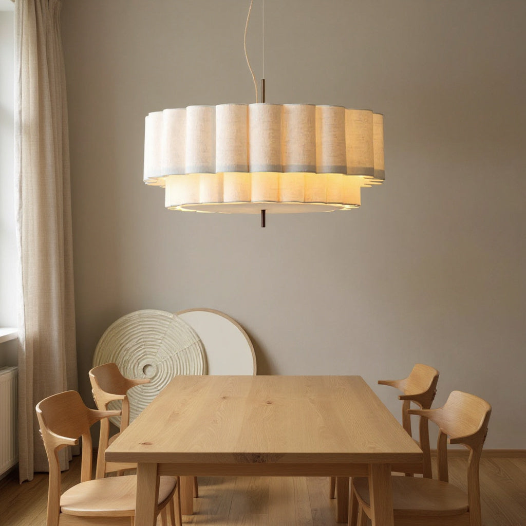 Wabi-Sabi Linen Chandelier
