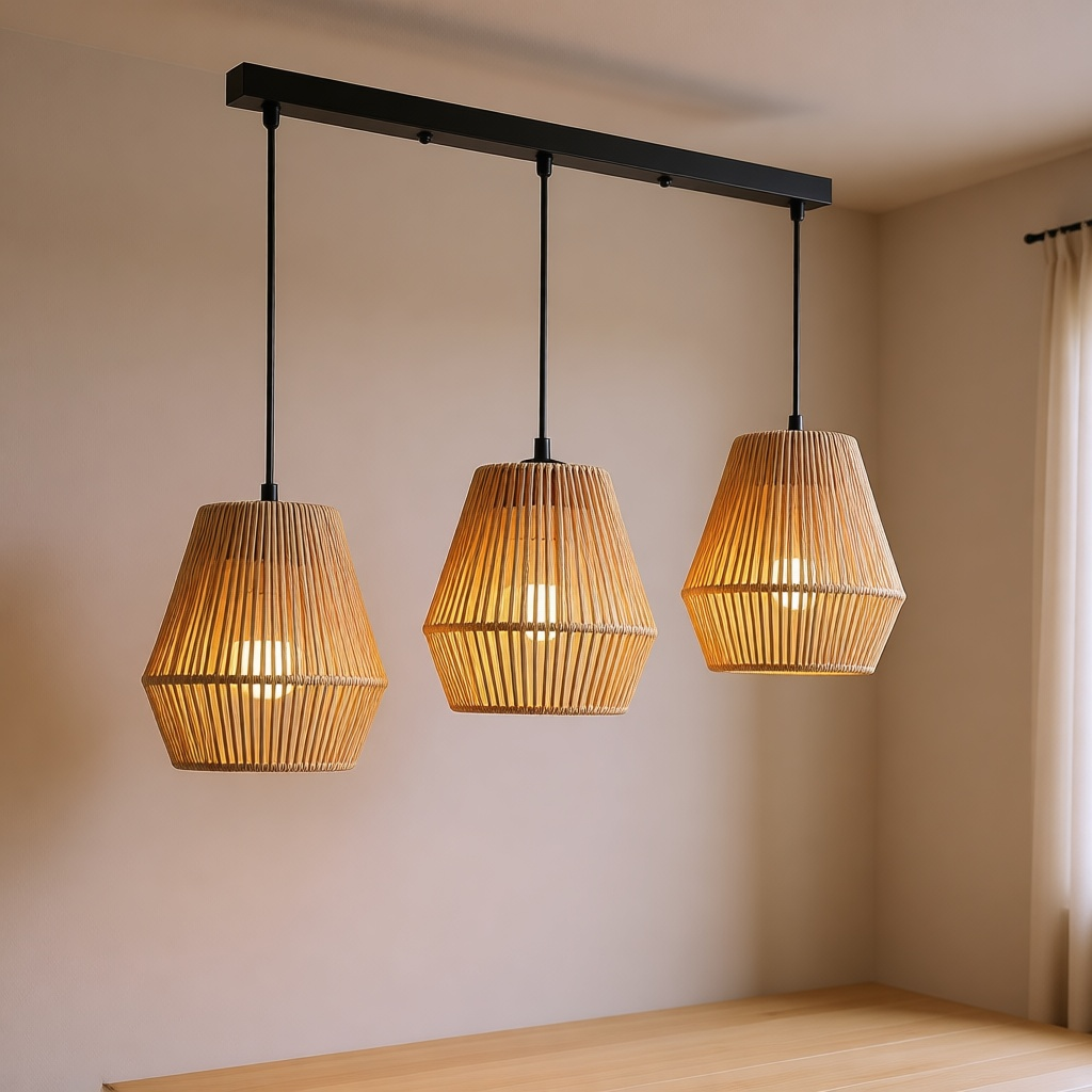 Retro Woven Ceiling Lamp