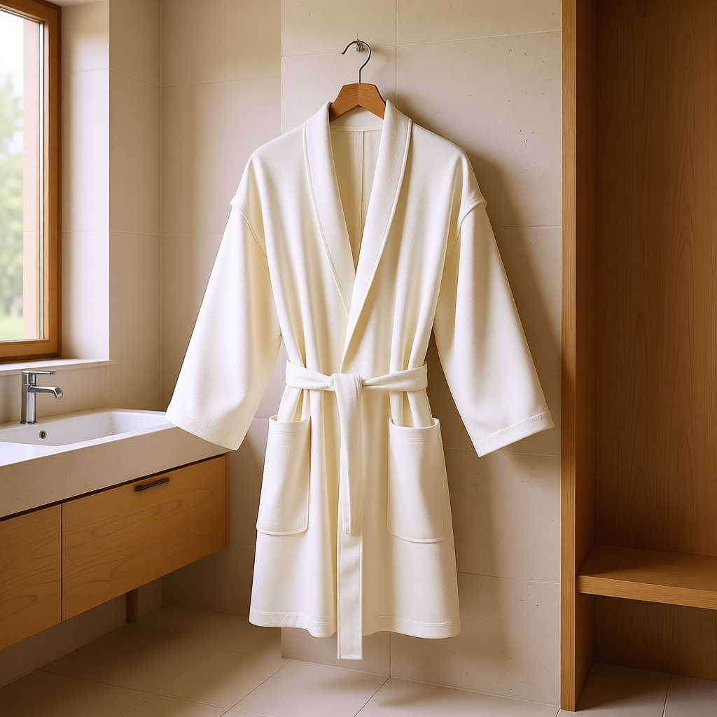 Short Waffle Robe