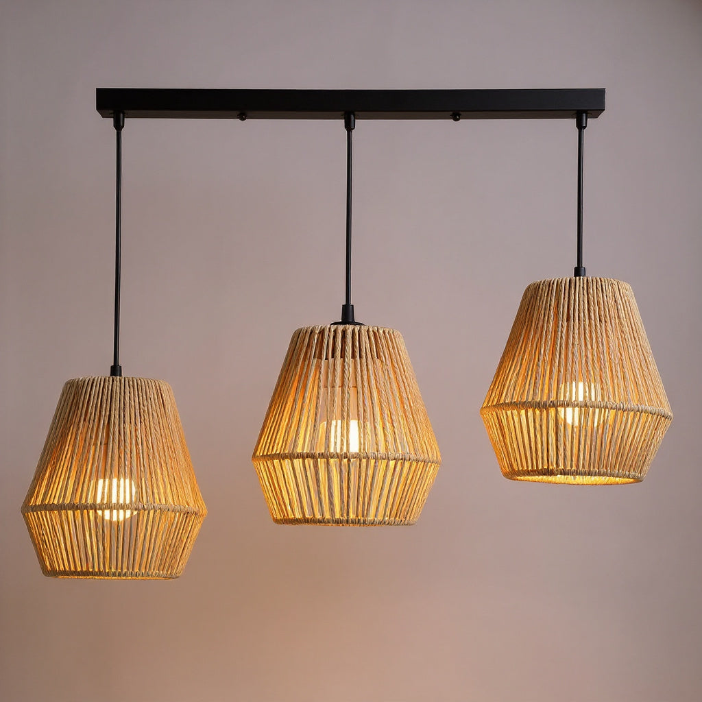 Retro Woven Ceiling Lamp