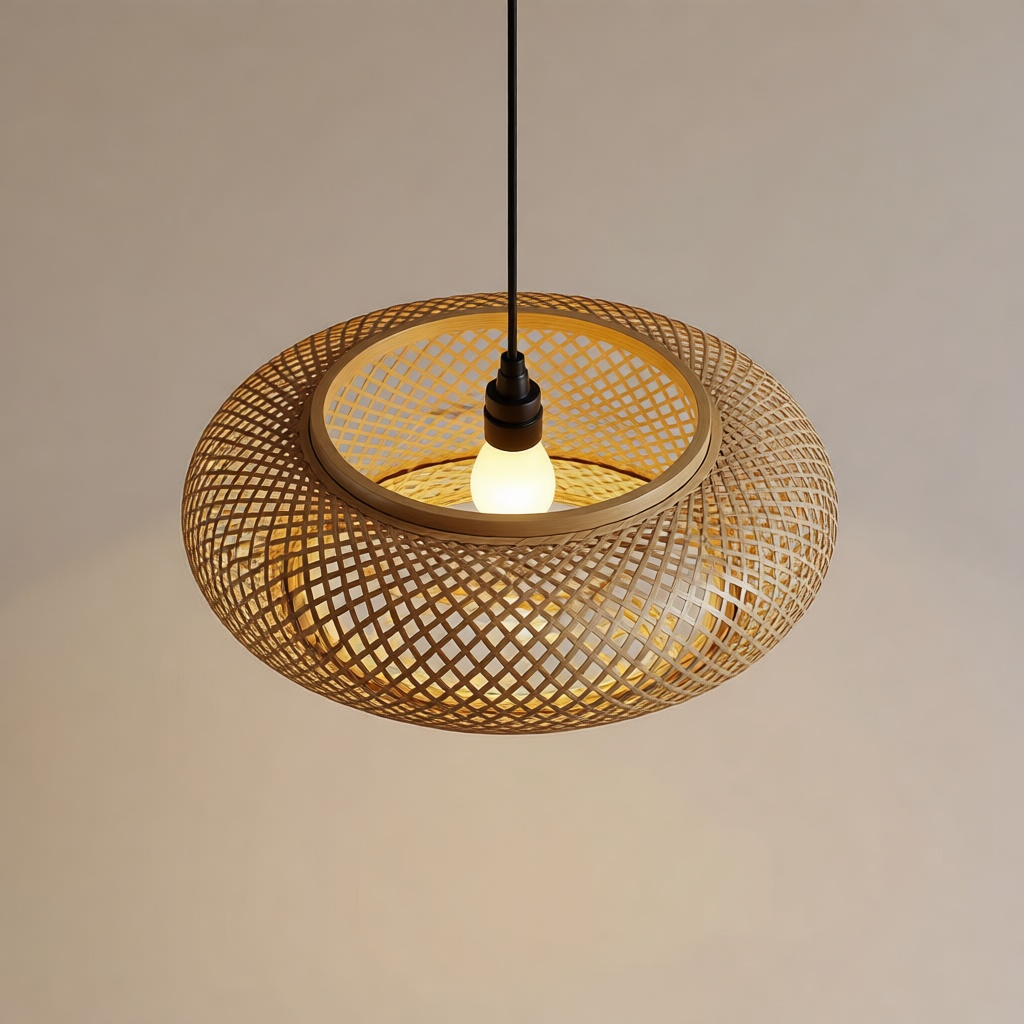 Bamboo Three-Light Chandelier
