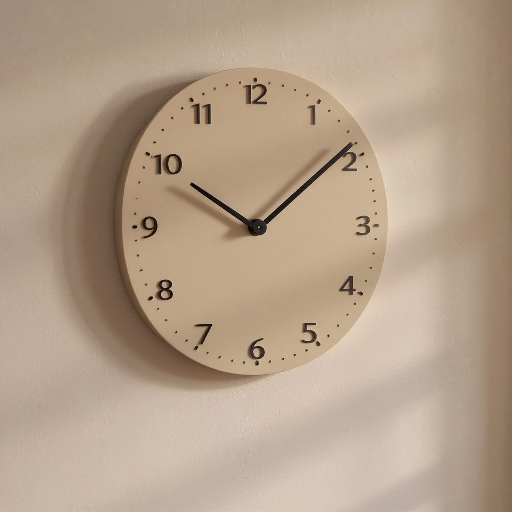 Organic Minimalist Wall Clock