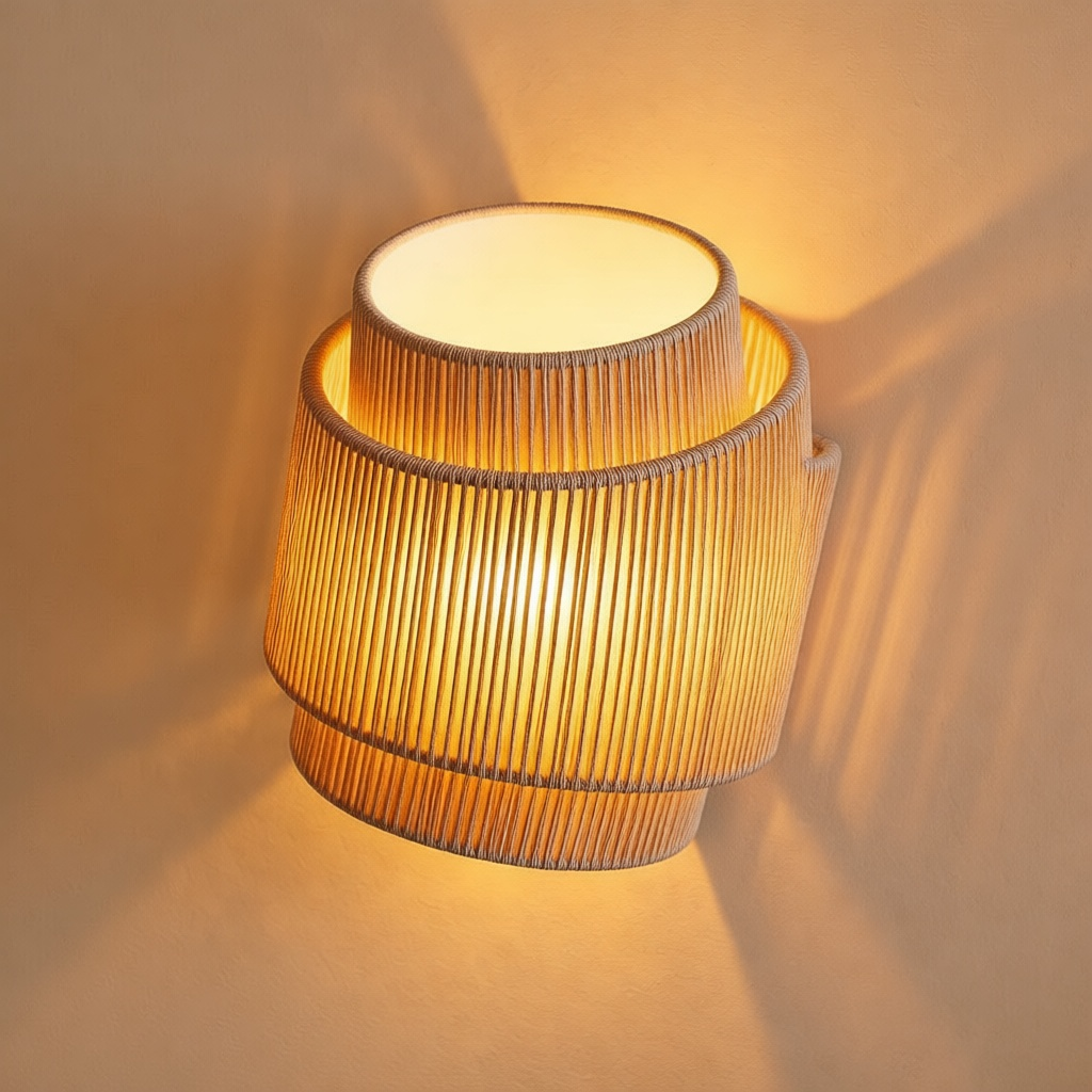 Hand-Knotted Rope Wall Light
