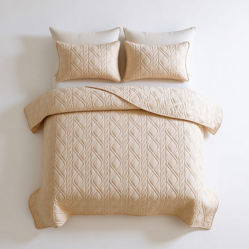 Quilted Bedspread Set shown in full