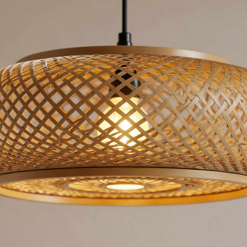 Bamboo Three-Light Chandelier