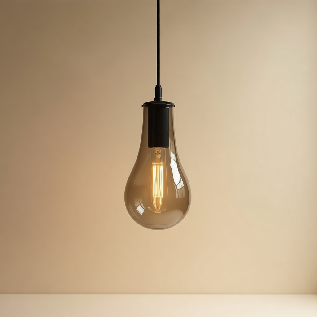 Vetro Smoked Glass Pendant