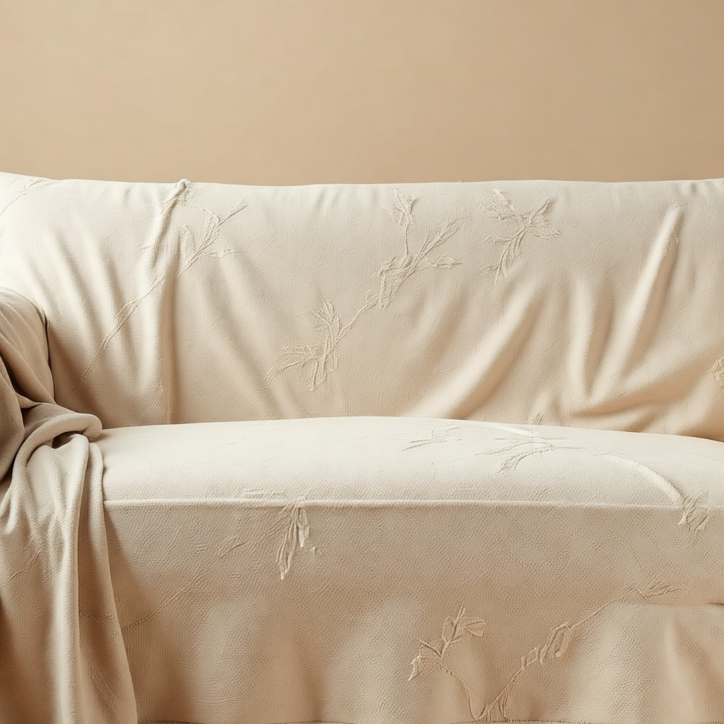 Chenille Geometric Sofa Throw Cover