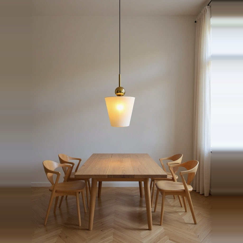 Scandi Linen Cone Pendant