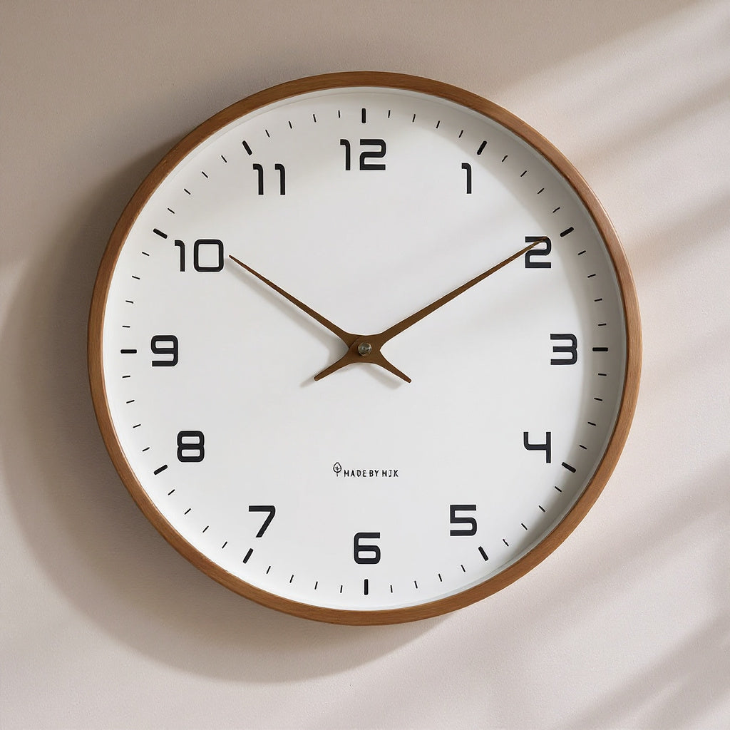 Scandinavian Wood Rim Clock