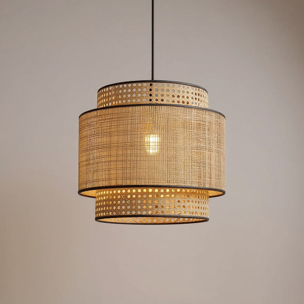 Double Linen Pendant Ø40