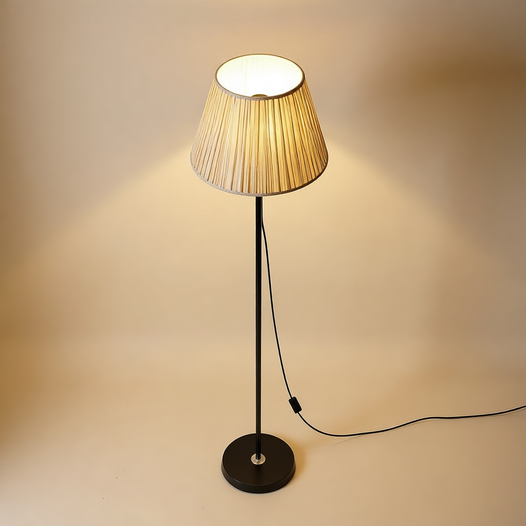 Woven Rattan Floor Lamp 140 cm