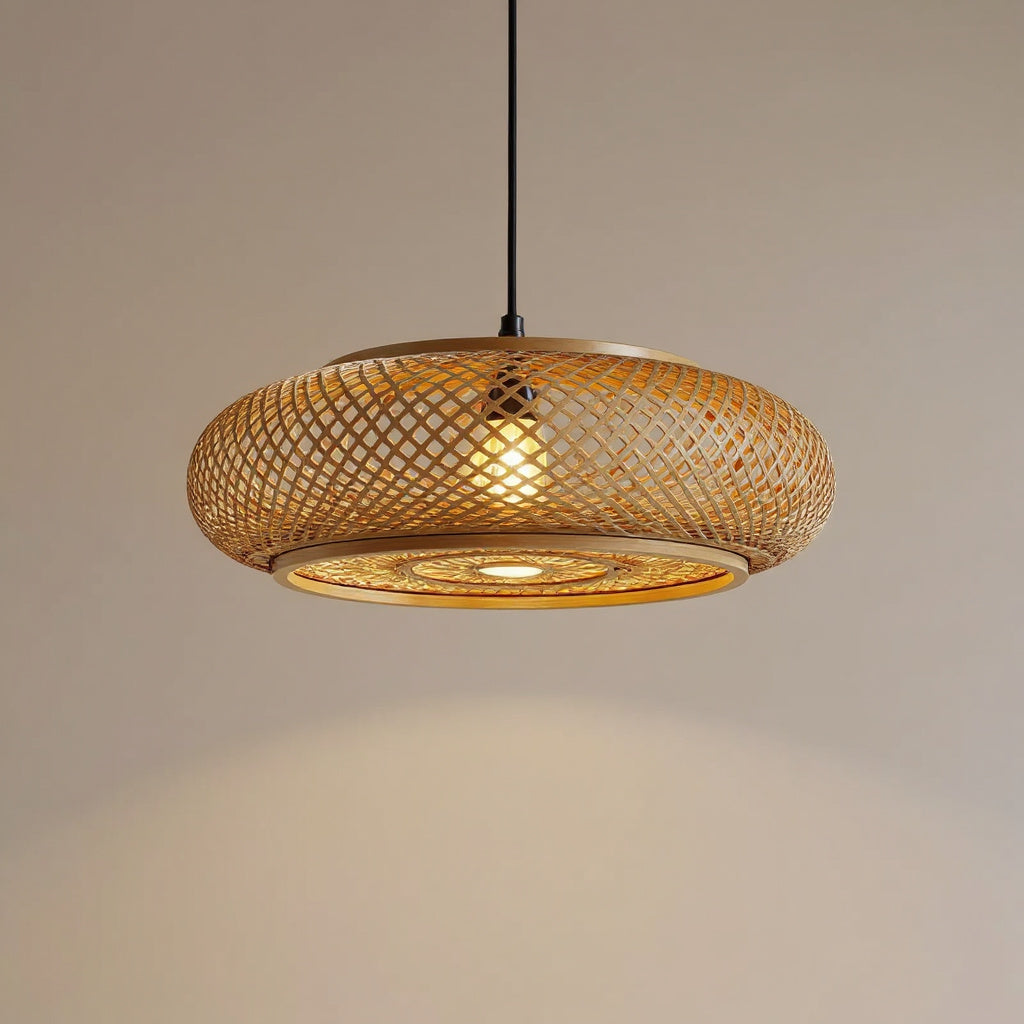 Bamboo Three-Light Chandelier