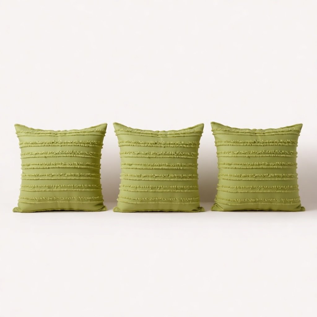 Tufted Fringe Cushion Cover shown in full