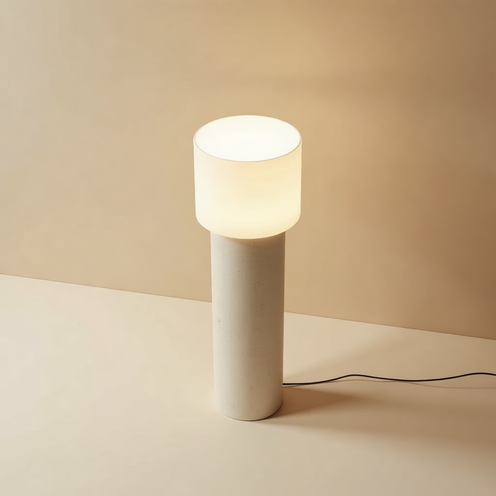 Colonna Plaster Floor Lamp