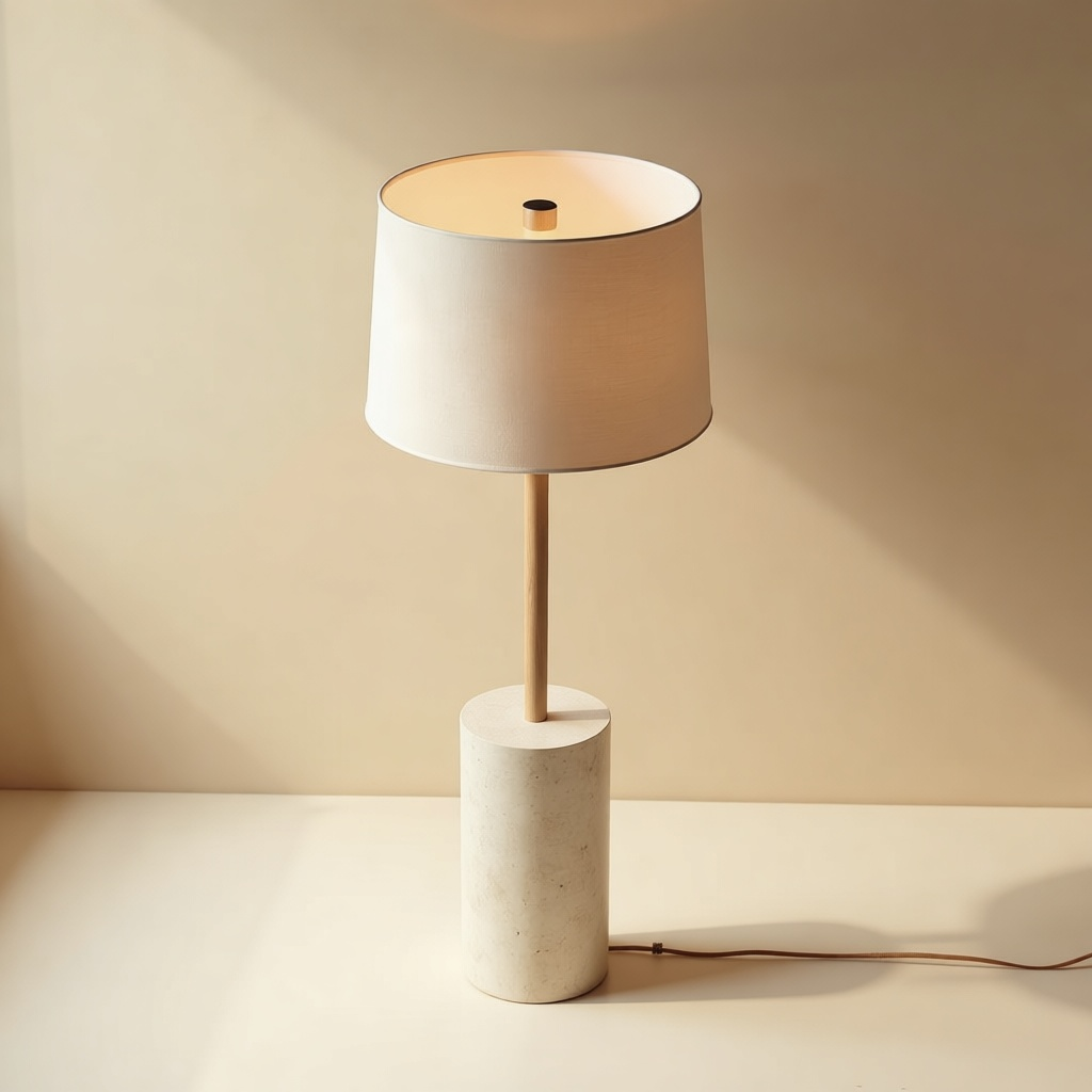 Travo Travertine Floor Lamp