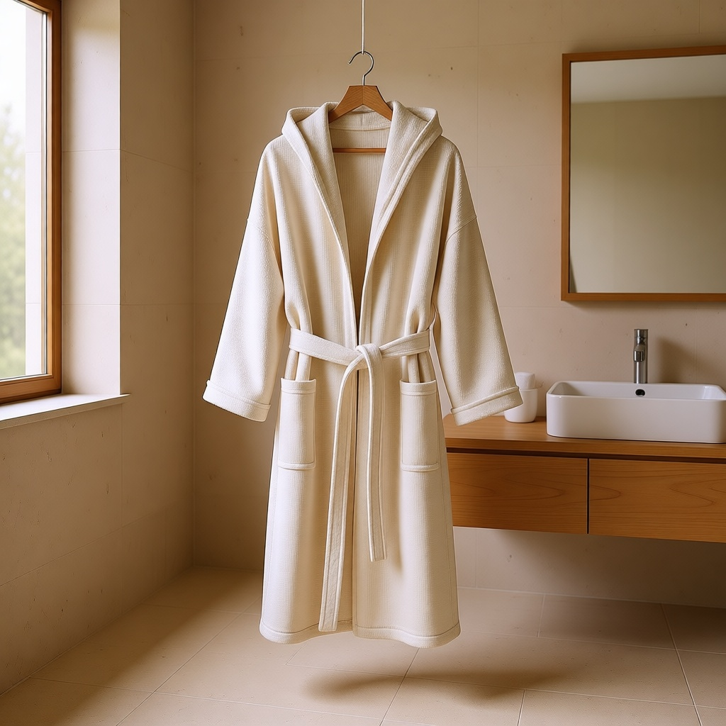 Hooded Waffle Robe