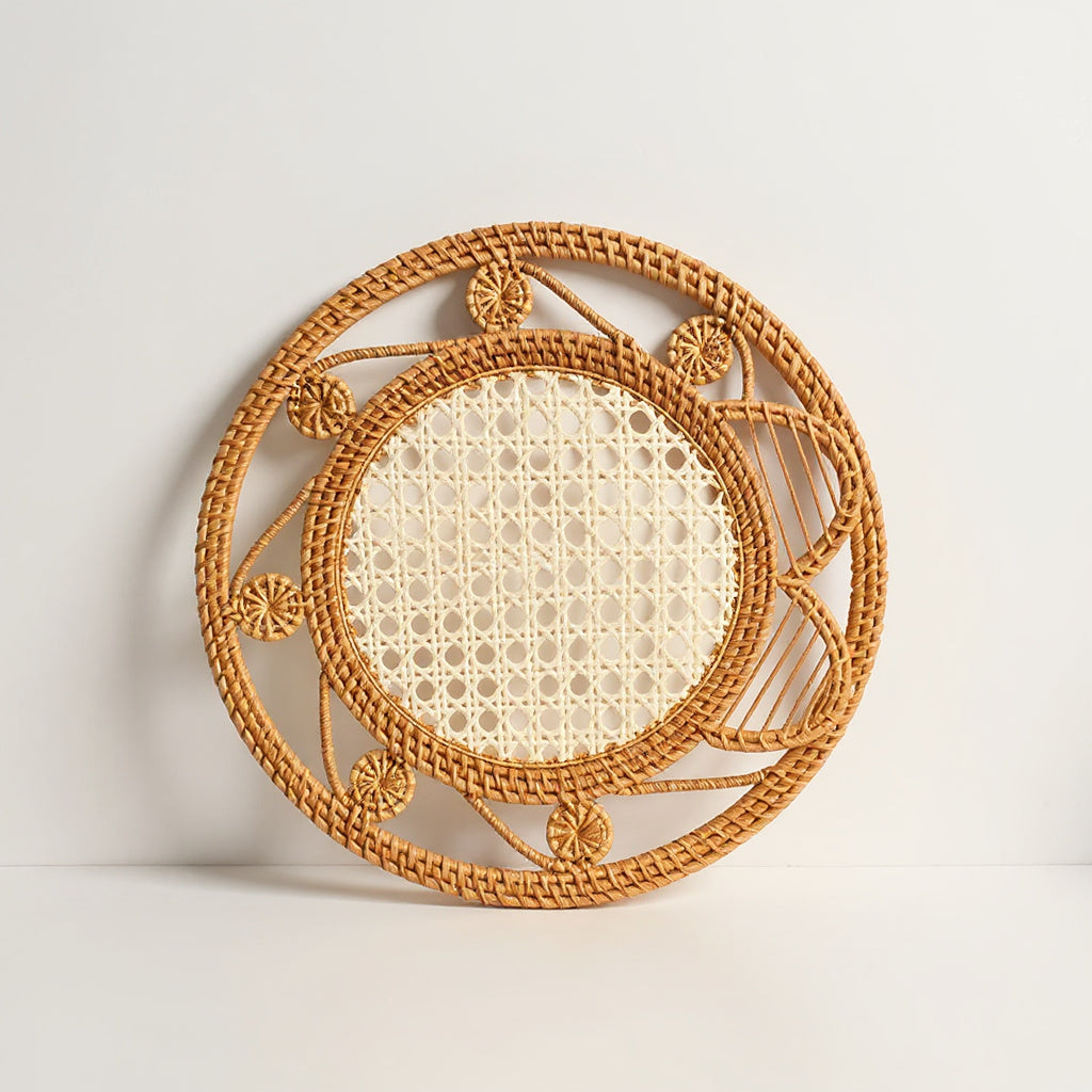 Woven Rattan Wall Disc