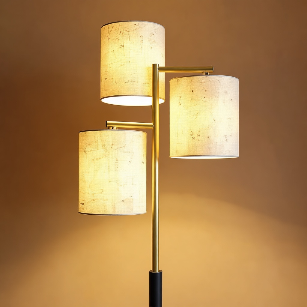 Three-Shade Tree Floor Lamp