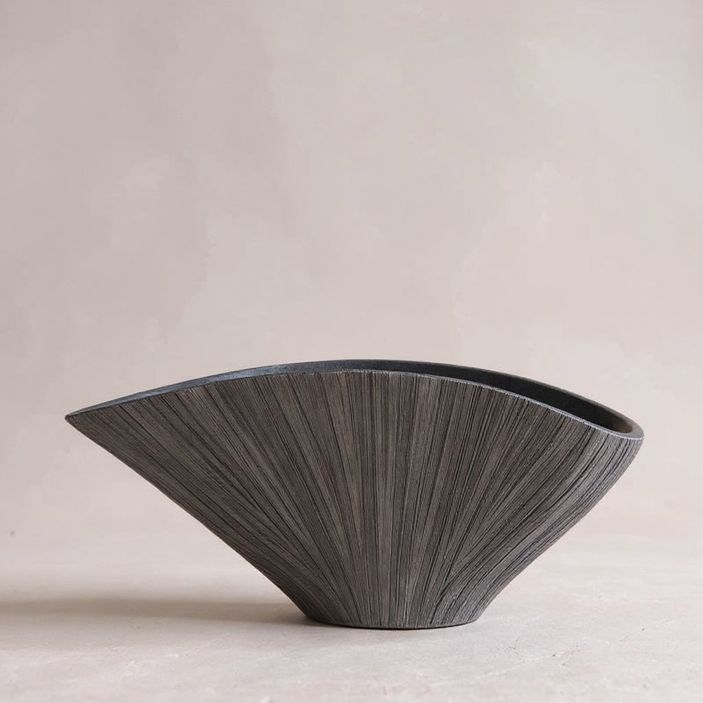 Abstract Fan Resin Vase