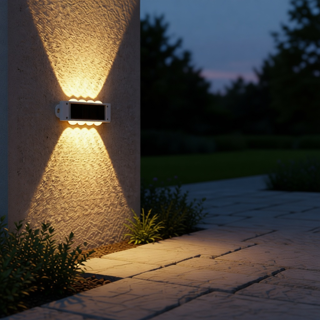 Solar Wall-Wash Uplight