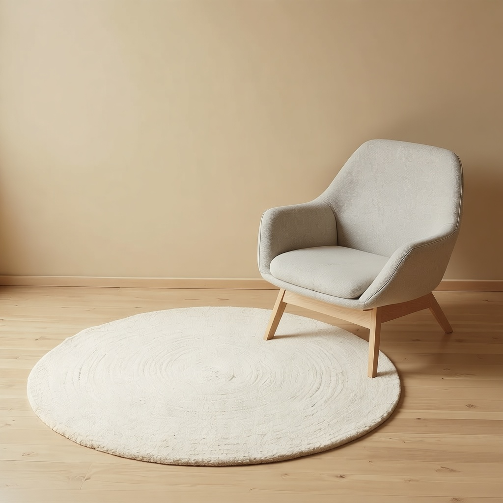 Cerchio Round Wool Rug