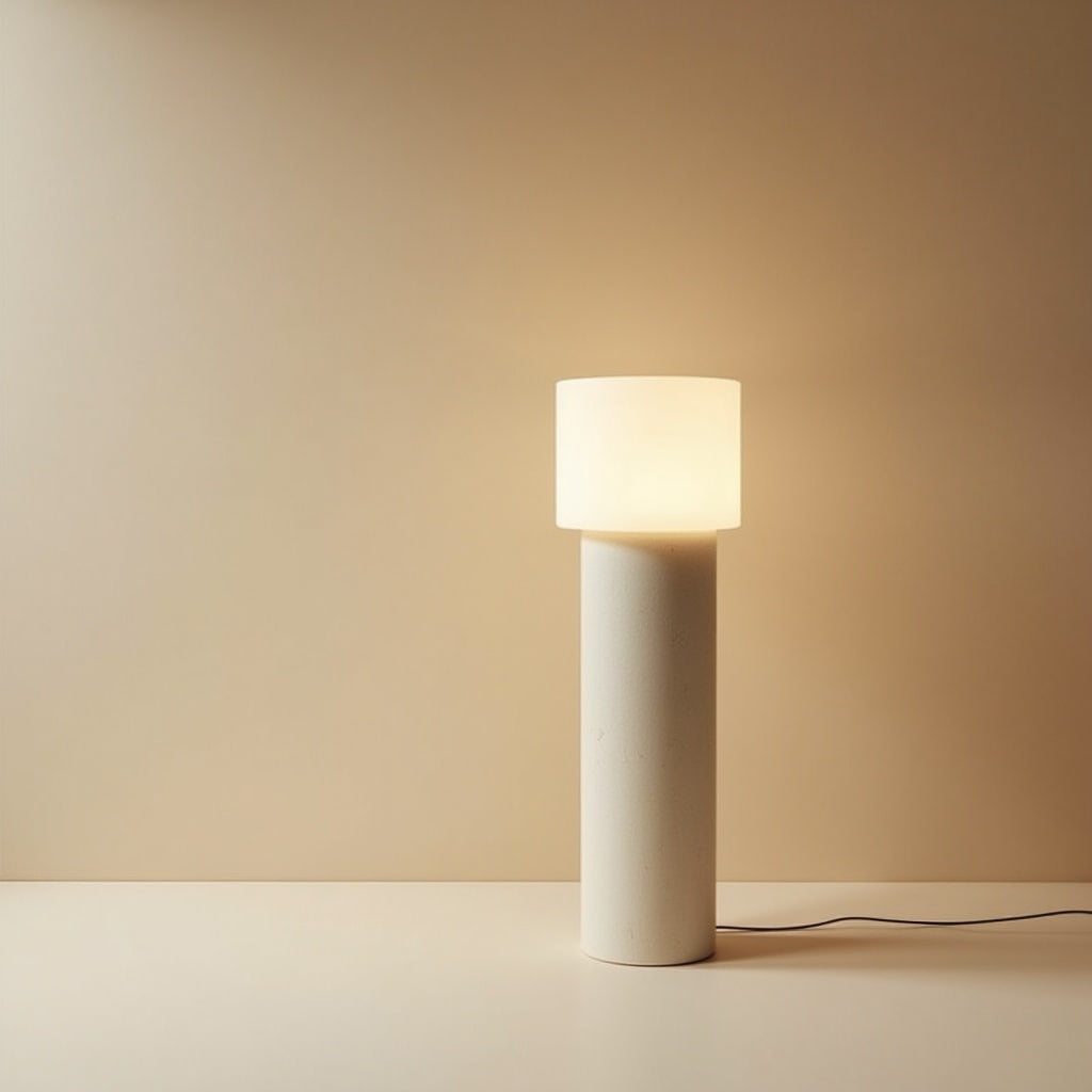Colonna Plaster Floor Lamp