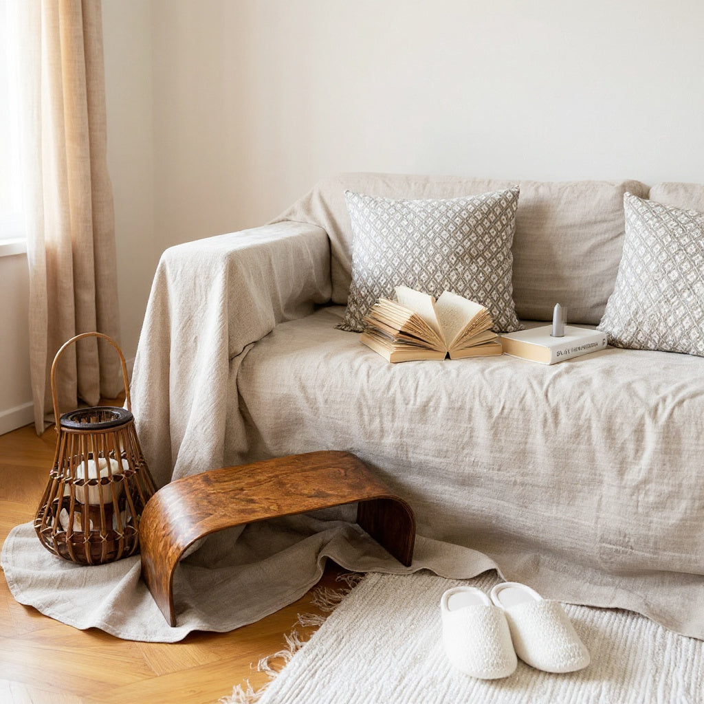 Pure Linen Sofa Cover