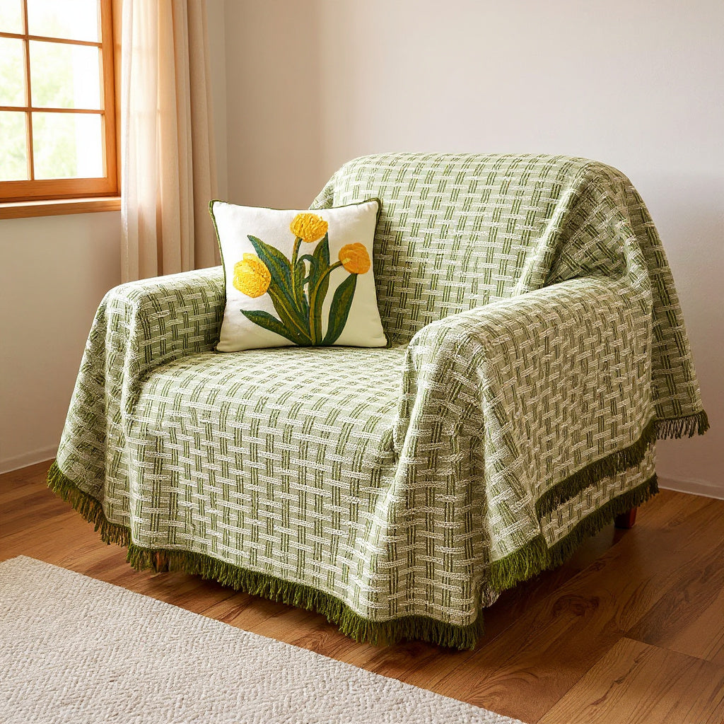 Basko Geometric Sofa Cover — context