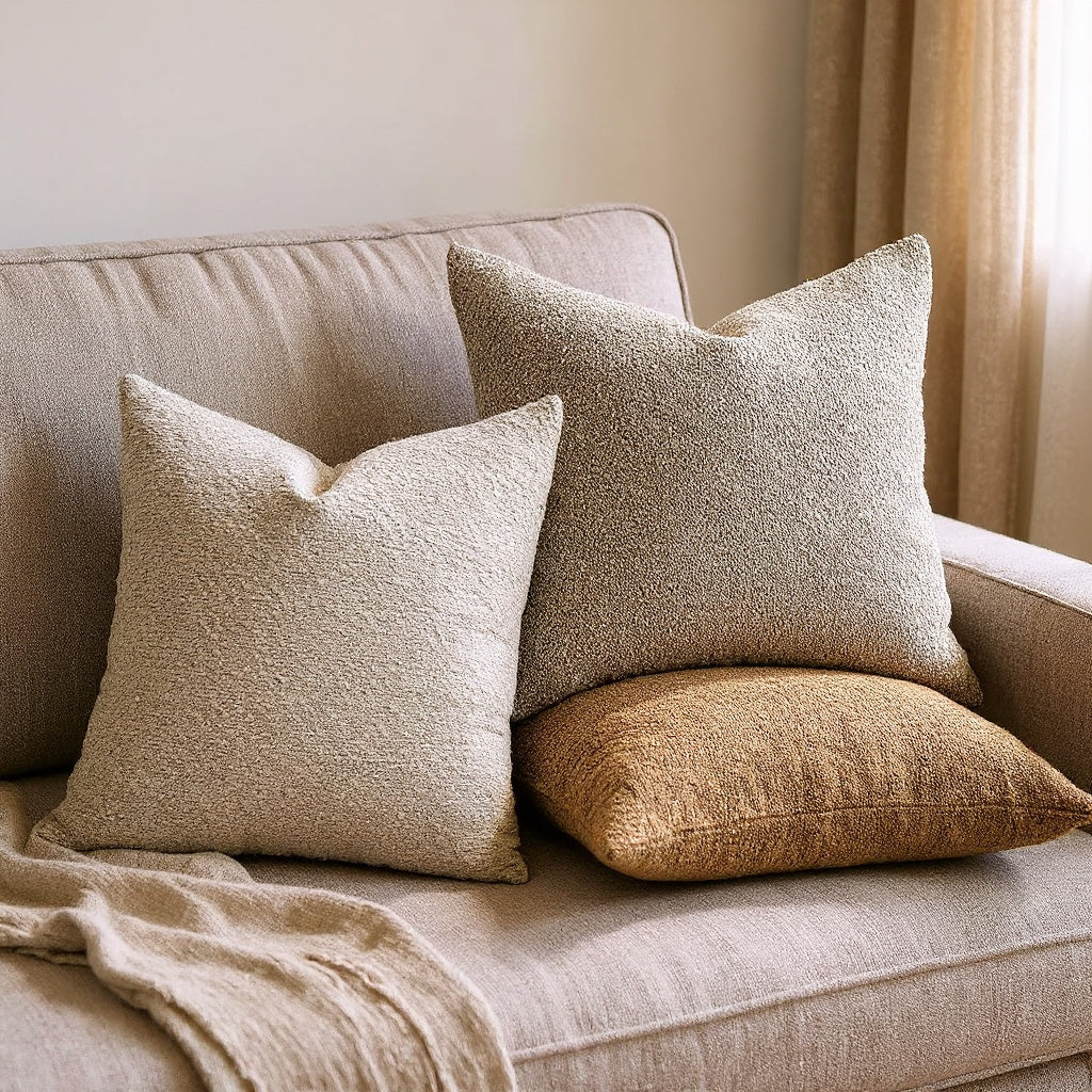 Boucle Duo Cushion Set — context