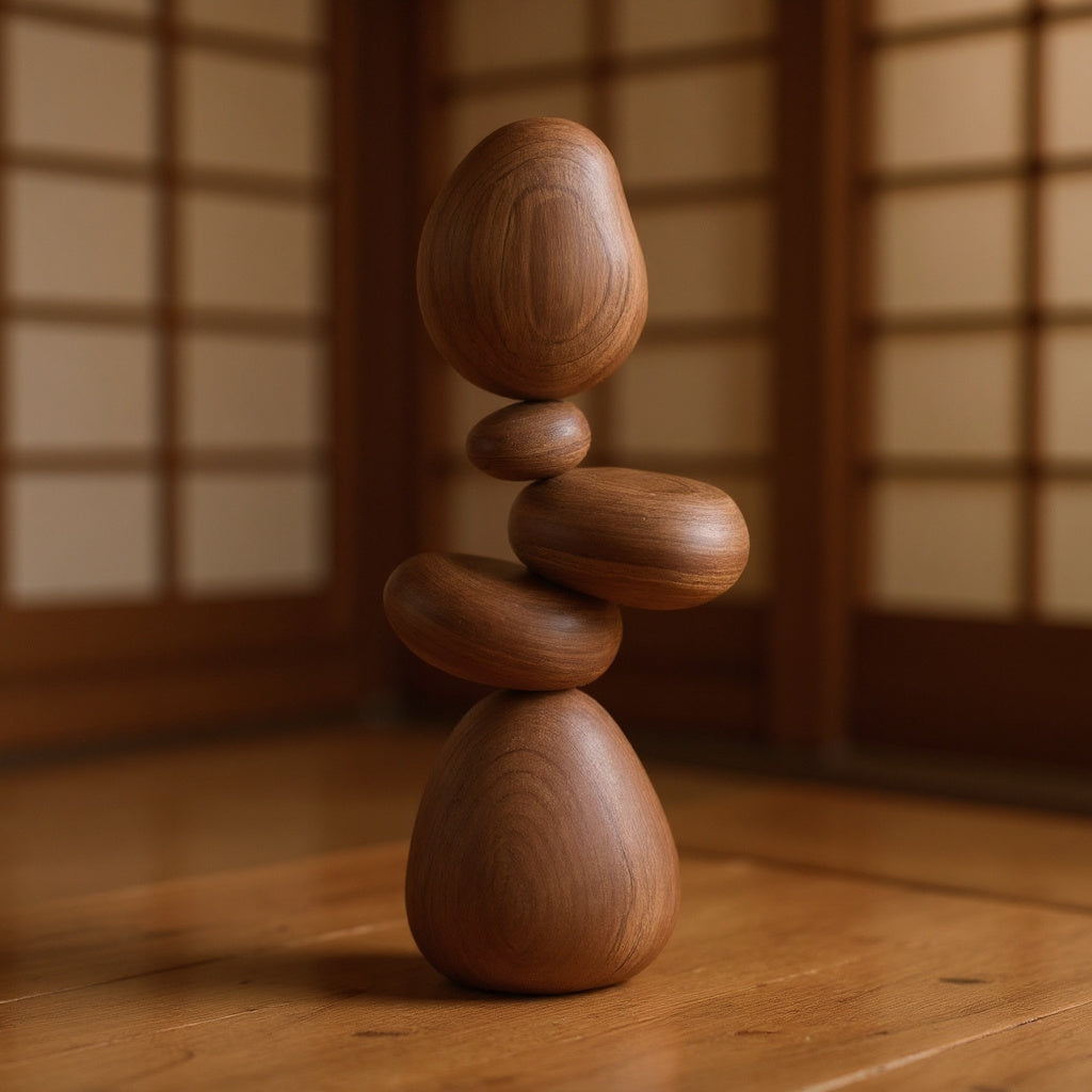 Cairn Wood Sculpture — material detail