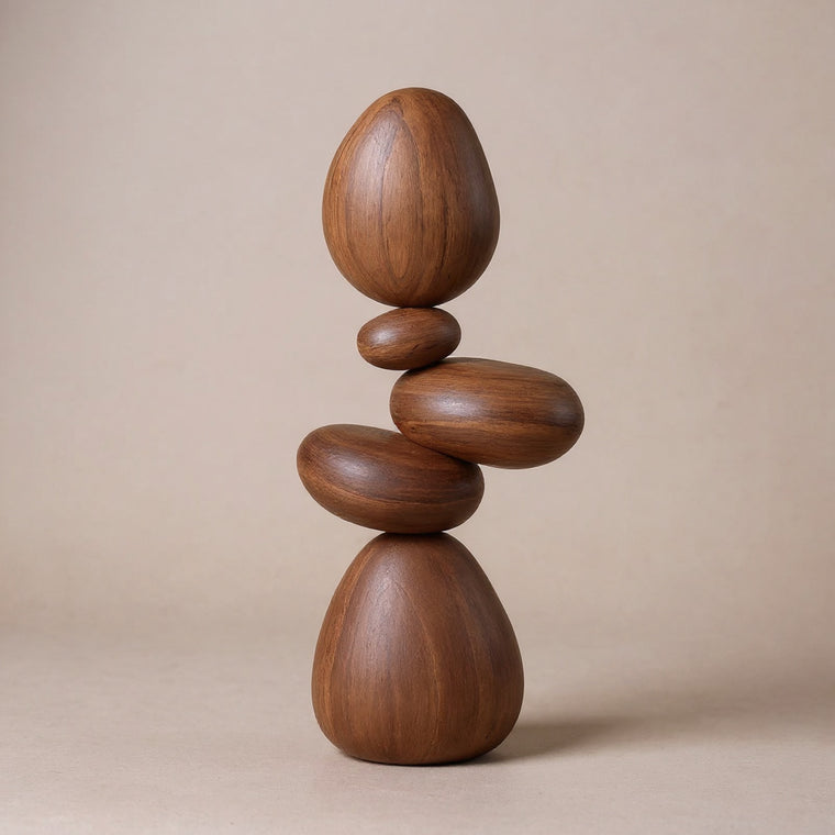 Cairn Wood Sculpture — studio shot