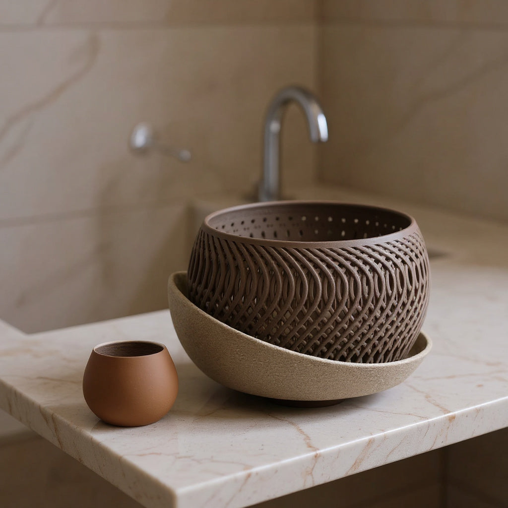 Cesto Woven Bowl Duo — context